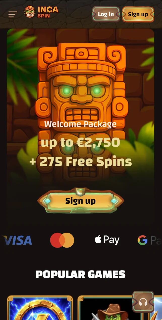 La app de Incaspin casino